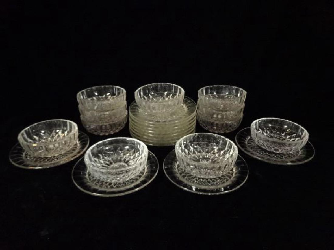 23 PC VAL ST LAMBERT FRENCH CRYSTAL BOWLS AND PLATES, (1 of 7)
