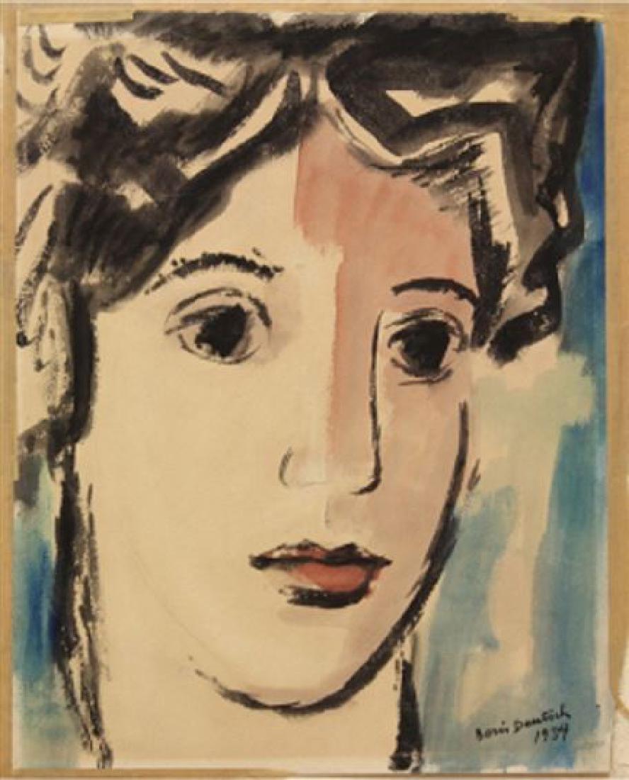 BORIS DEUTSCH (AMERICAN 1892-1978) WATERCOLOR PAINTING, (1 of 1)