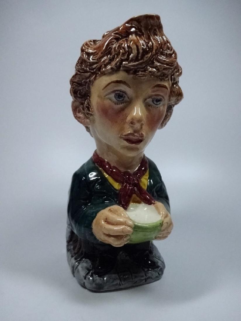 VINTAGE BURLEIGH WARE POTTERY TOBY JUG, OLIVER TWIST, (1 of 7)