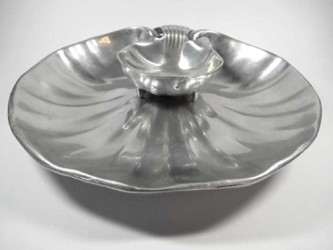LARGE SHELL FORM CHIP & DIP OR SHRIMP SERVING DISHES, 2 (1 of 5)