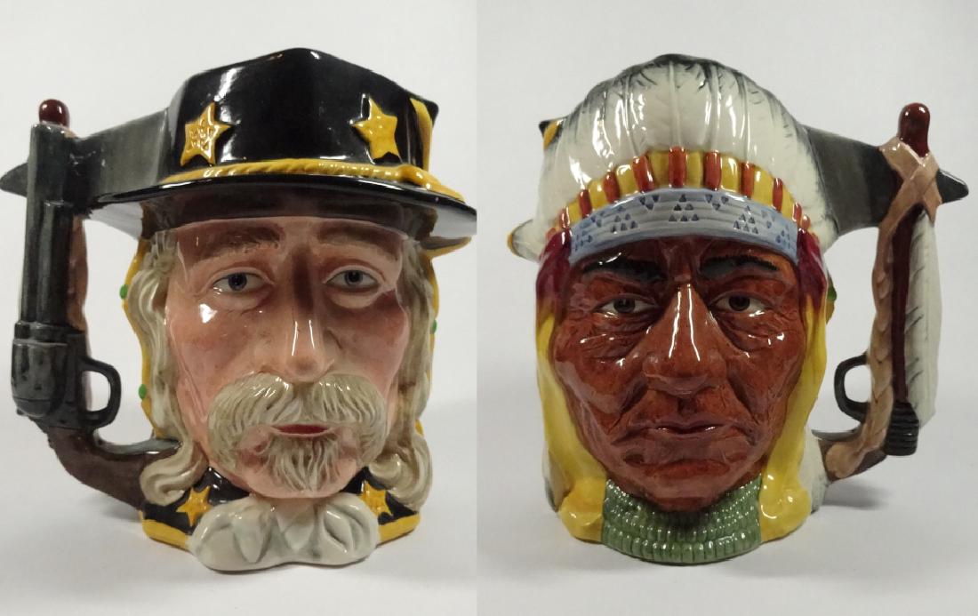 LARGE ROYAL DOULTON TOBY JUG, THE BATTLE OF LITTLE BIG (1 of 6)