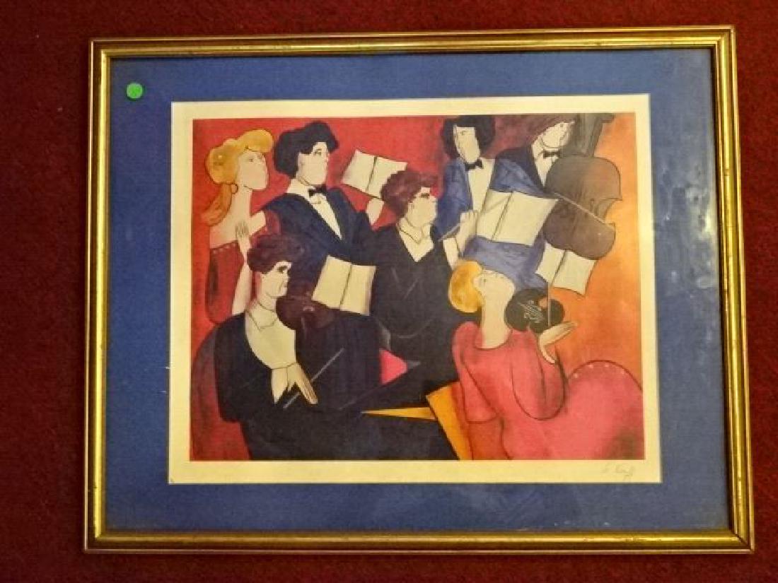 LINDA LE KINFF SERIGRAPH IN COLOR ON PAPER, "ACCORDS", (1 of 5)