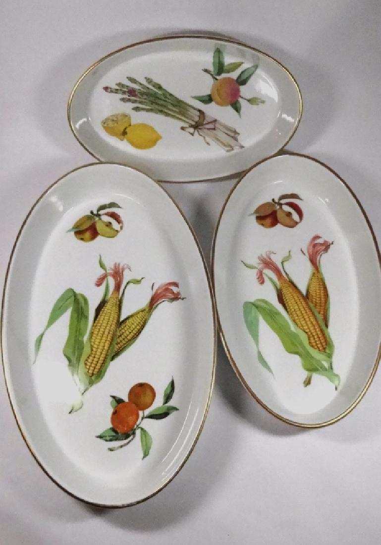 3 PC ROYAL WORCESTER EVESHAM OVAL BAKING DISHES, (1 of 7)