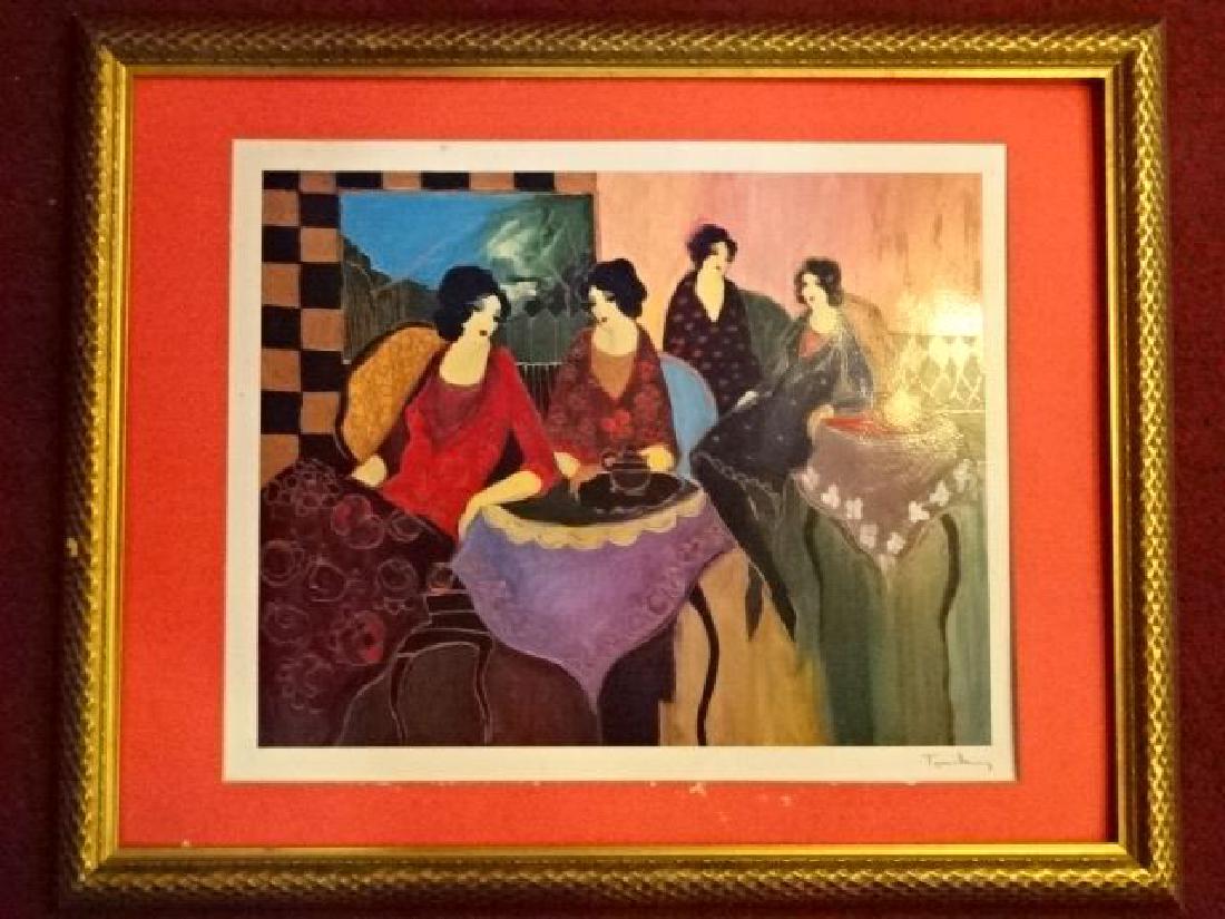 ITZCHAK TARKAY SERIGRAPH IN COLOR ON PAPER, "TWO BY (1 of 7)