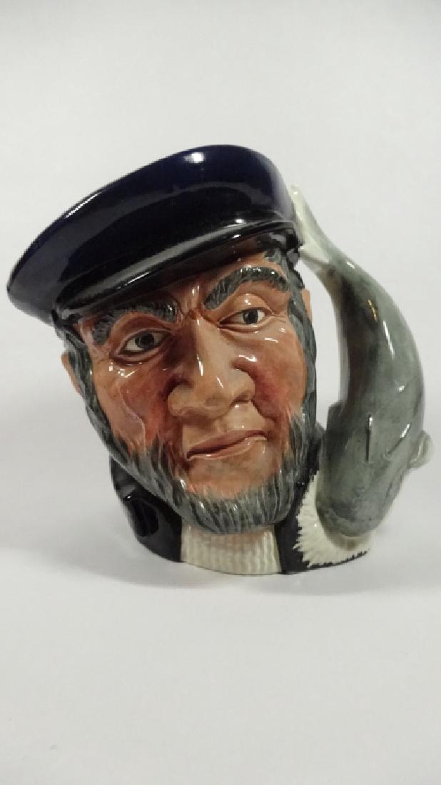LARGE ROYAL DOULTON TOBY JUG, CAPT. AHAB, D 6500, (1 of 5)