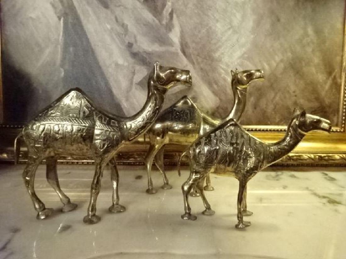 3 BRASS CAMEL SCULPTURES, VERY GOOD CONDITION, LARGEST (1 of 4)