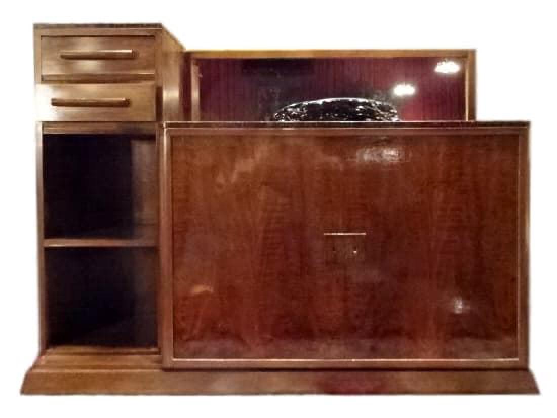 ART MODERNE STYLE SIDEBOARD OR BAR CABINET, MID CENTURY (1 of 10)
