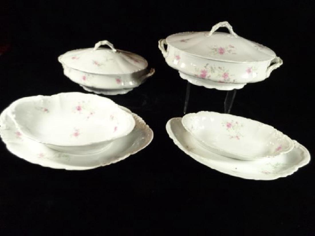 6 PC AUSTRIAN PORCELAIN SERVING DISHES, INCLUDES 2 OVAL (1 of 7)