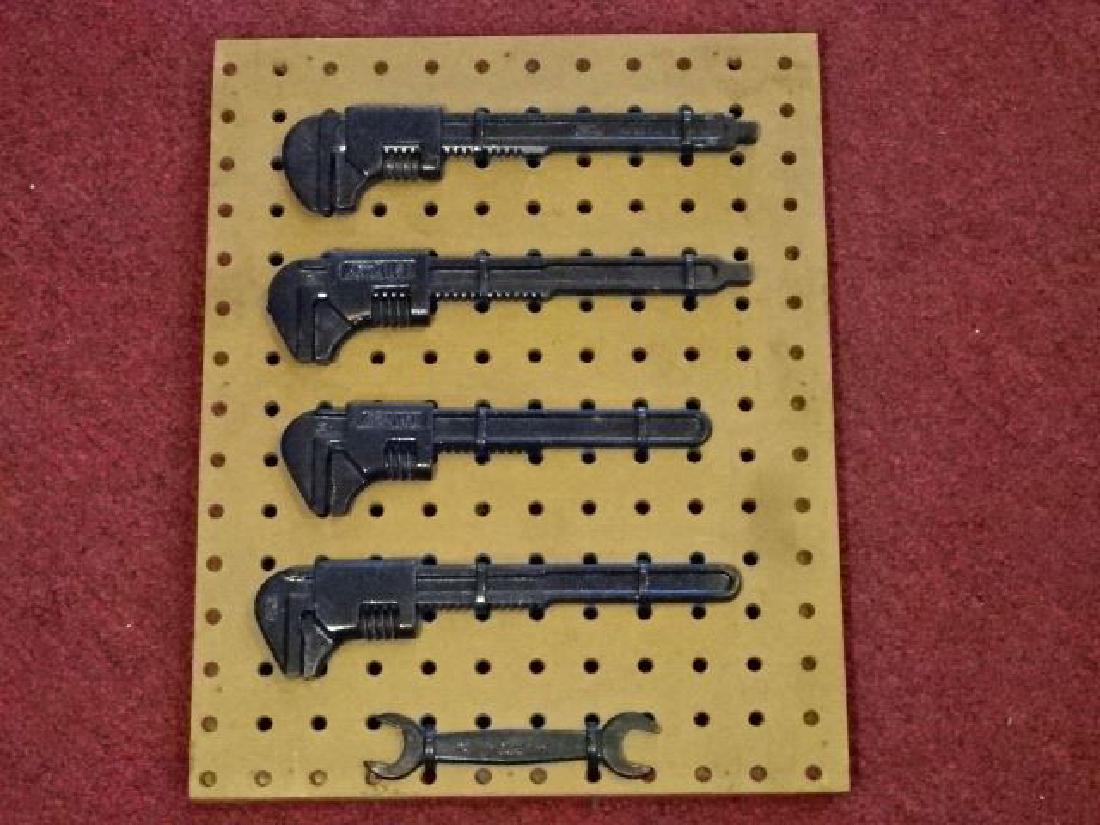 5 PC ANTIQUE FORD AUTO TOOLS, INCLUDES 4 ADJUSTABLE (1 of 5)