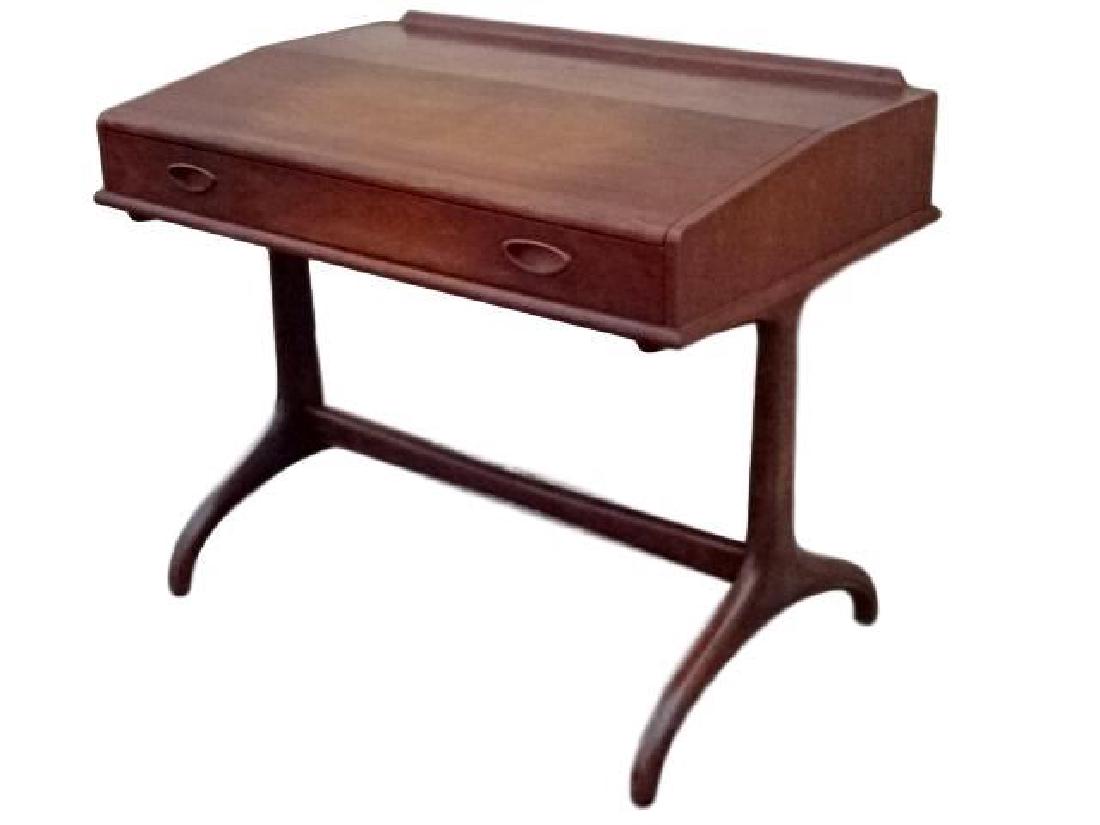 HENREDON CIRCA 60 HORNLEG DESK, MID CENTURY MODERN (1 of 6)