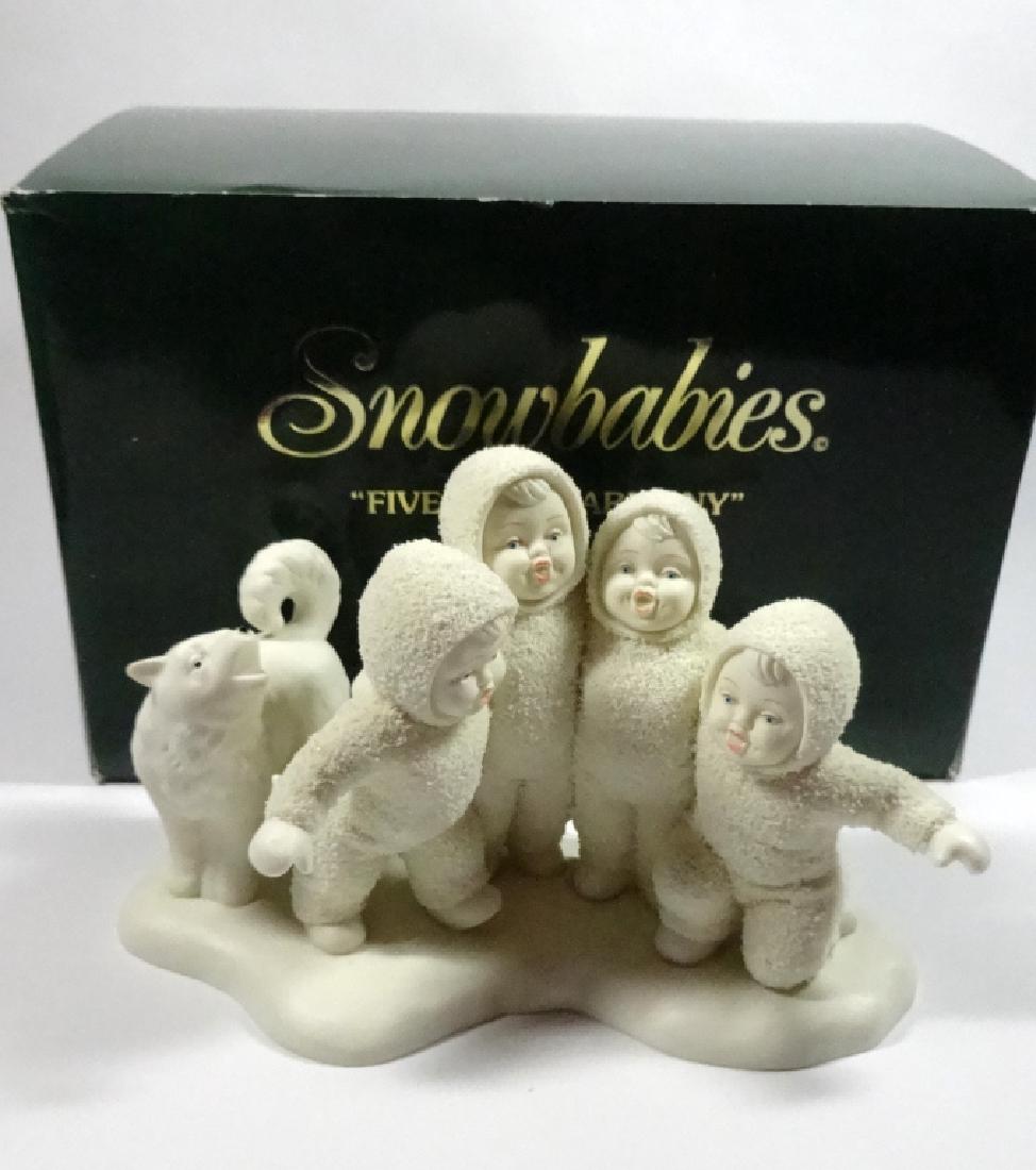 SNOWBABIES BISQUE PORCELAIN FIGURINE, "FIVE PART (1 of 7)