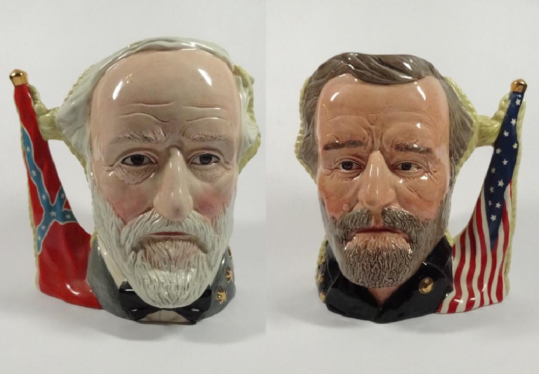 LARGE ROYAL DOULTON TOBY JUG, THE CIVIL WAR - ULYSSES (1 of 6)