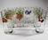 9 PC ROYAL WORCESTER EVESHAM WATER GOBLETS, GOLD TRIM,