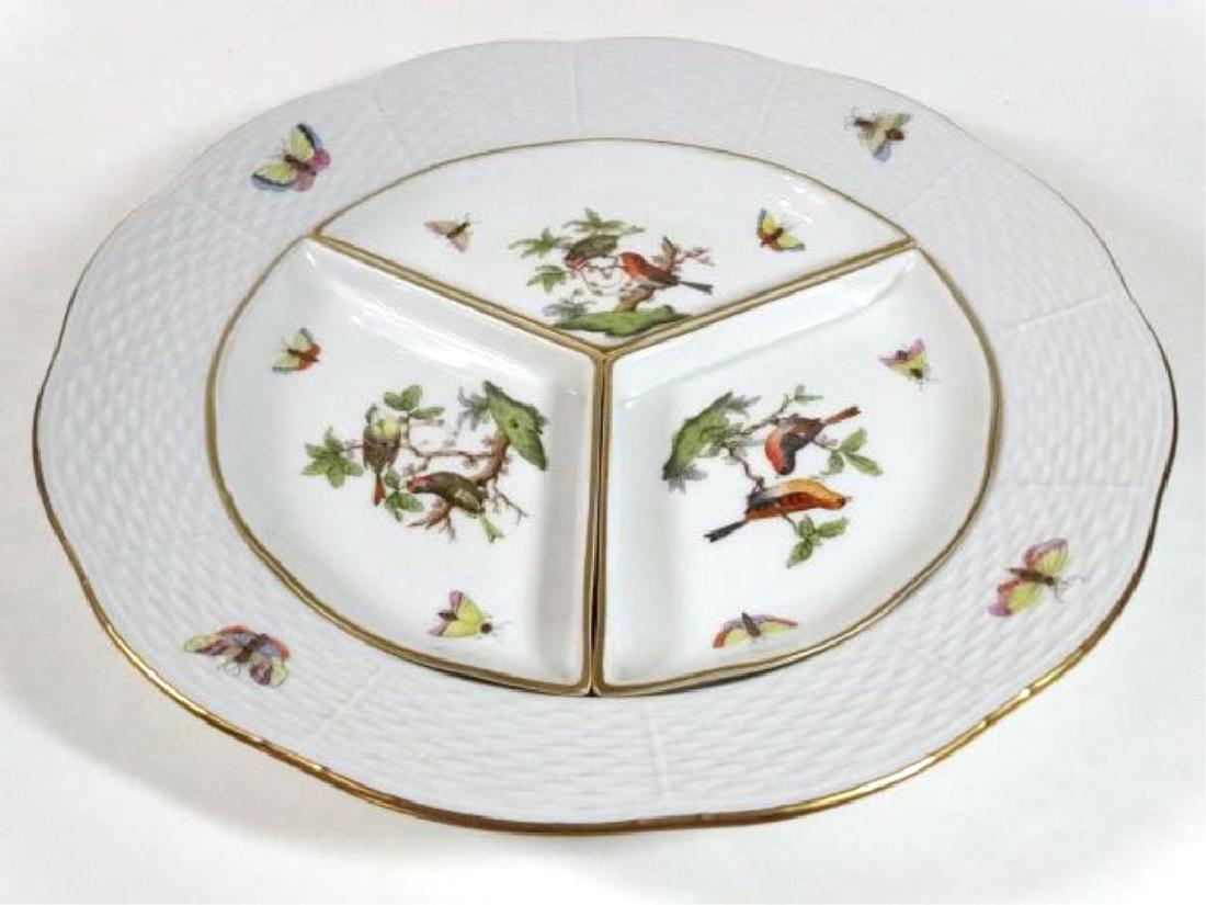 4 PC HEREND PORCELAIN HORS D'OEUVRES / RELISH DISHES (1 of 7)