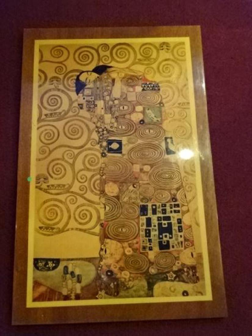 LARGE AFTER GUSTAV KLIMT LITHOGRAPH, REPRODUCTION OF (1 of 5)