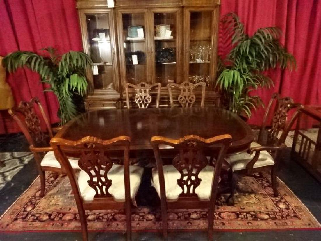 7 Pc Chippendale Mahogany Dining Set By Universal