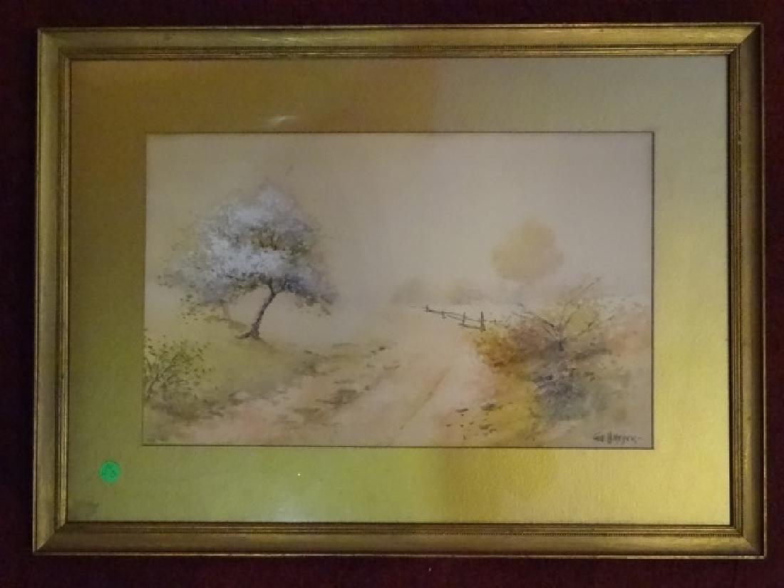 EMILE H. MEYER WATERCOLOR ON PAPER, LANDSCAPE WITH (1 of 5)