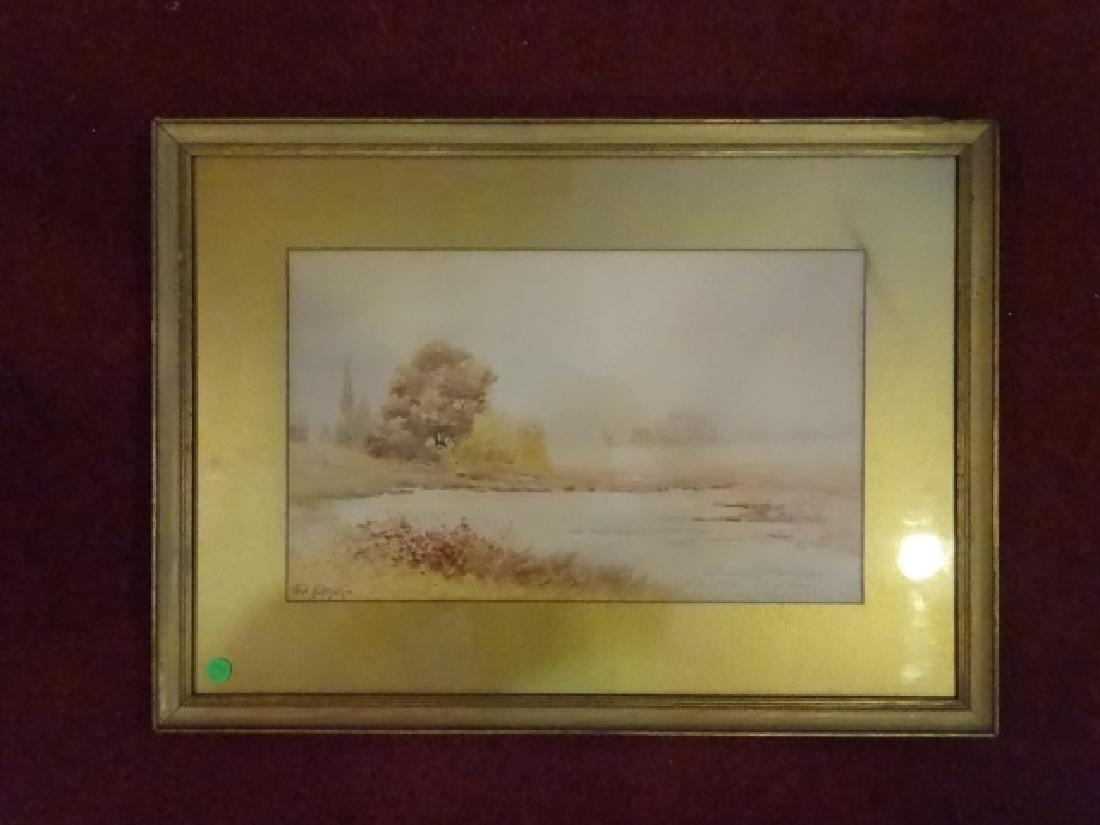 EMILE H. MEYER WATERCOLOR ON PAPER, LANDSCAPE WITH (1 of 5)
