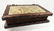 LARGE CARVED WOOD BOX, ANTIQUE STYLE WORLD MAP DESIGN - 2