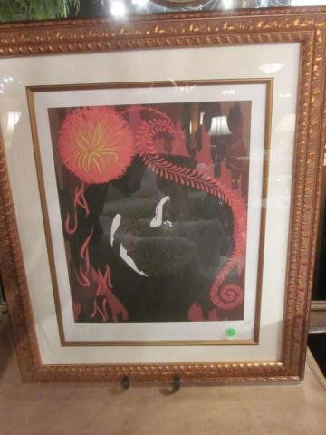 LIMITED EDITION ERTE LITHOGRAPH, #30 OF 300, PENCIL: LIMITED EDITION ERTE LITHOGRAPH, #30 OF 300, PENCIL SIGNED & NUMBERED, APPROX 28" X 24" FRAMED