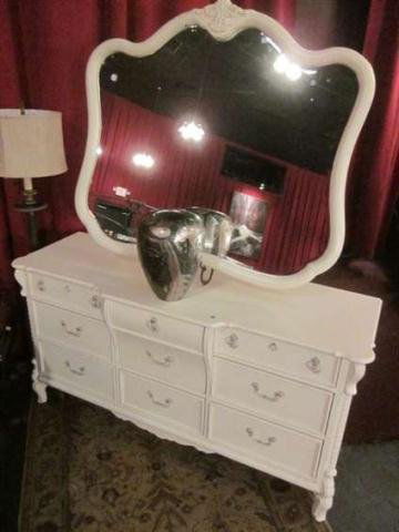17 French Provincial Dresser With Mirror By Lexington Jul 17
