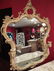 54: ITALIAN ROCOCO FOYER TABLE AND MIRROR, CARVED WOOD - 6