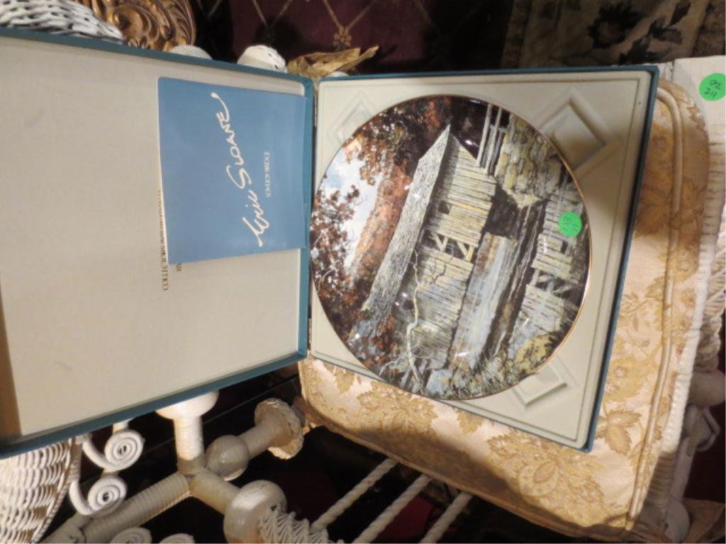 ROYAL DOULTON ERIC SLOANE "LOVEJOY BRIDGE" COLLECT: ROYAL DOULTON ERIC SLOANE "LOVEJOY BRIDGE" COLLECTOR PLATE, IN ORIGINAL BOX