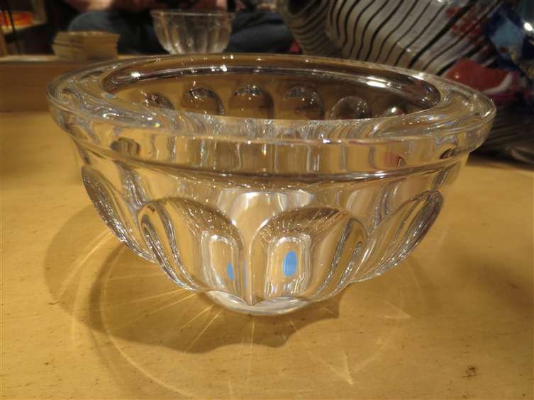 ORREFORS CRYSTAL BOWL, APPROX 6" DIAMETER: ORREFORS CRYSTAL BOWL, APPROX 6" DIAMETER