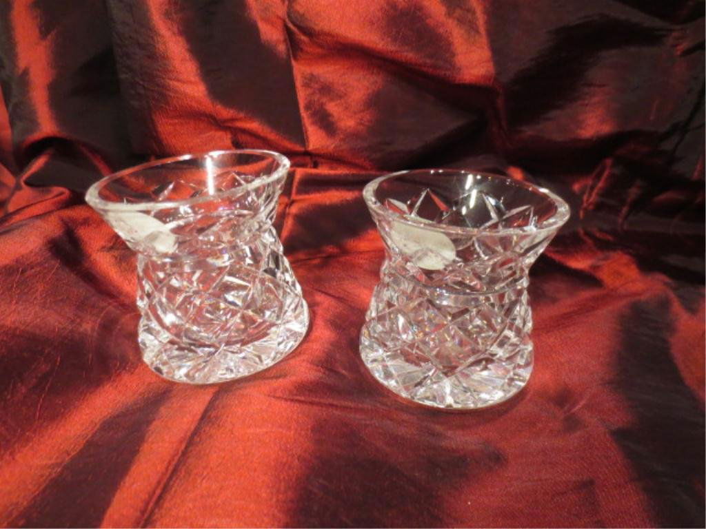 2 VINTAGE WATERFORD CRYSTAL TOOTHPICK HOLDERS, "BOYNE" - Apr 16, 2013