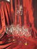 8 LENOX CRYSTAL WINE GLASSES, APPROX 10"H