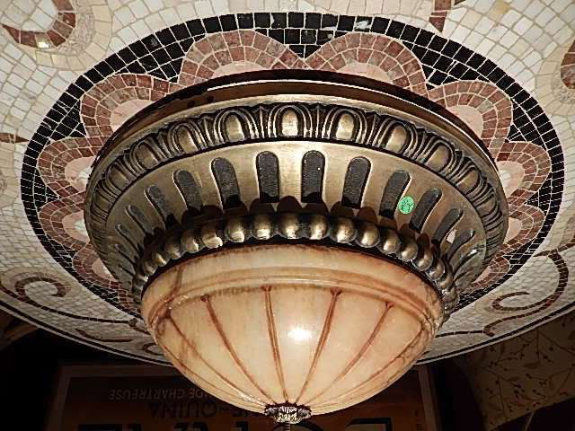 ALABASTER DOME CEILING LIGHT, BRONZE BASE, APPROX 20": ALABASTER DOME CEILING LIGHT, BRONZE BASE, APPROX 20" DIAMETER