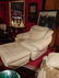 3 PC WHITE LEATHER LIVING ROOM SET, INCLUDES LOVESEAT, - 3