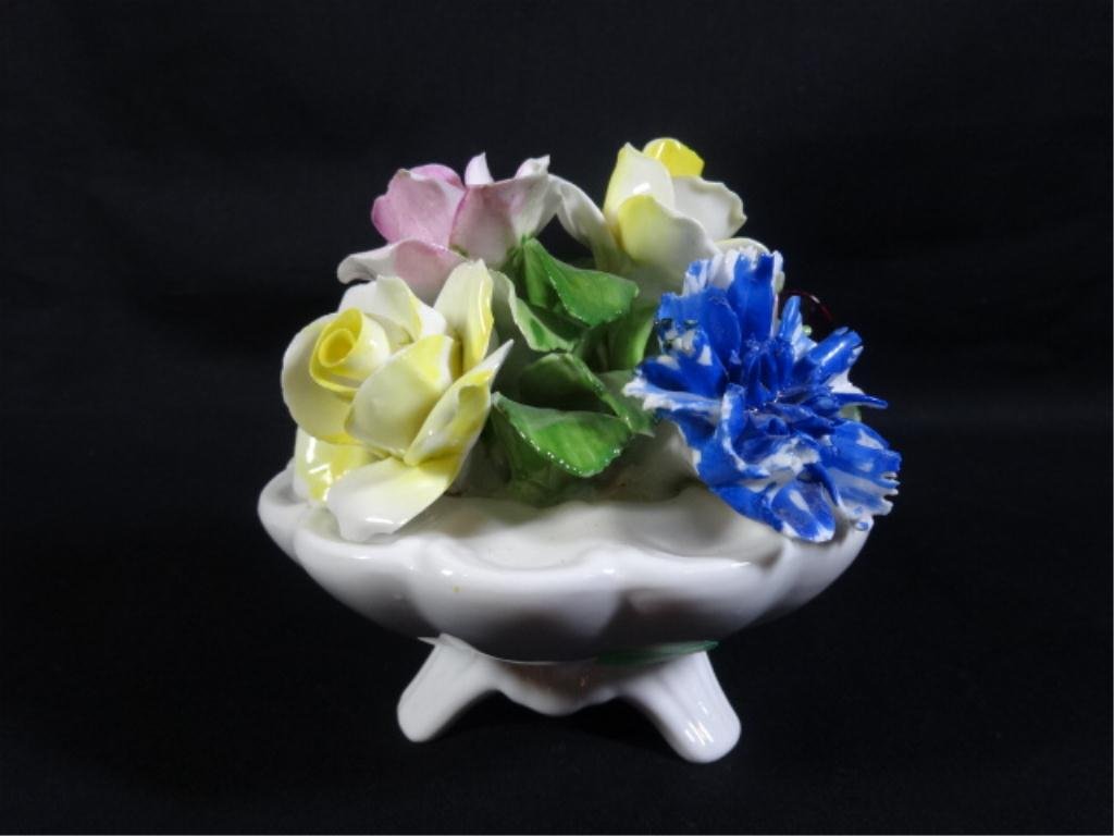 RADNOR BONE CHINA PORCELAIN FLORAL BOUQUET, MADE IN: RADNOR BONE CHINA PORCELAIN FLORAL BOUQUET, MADE IN STAFFORDSHIRE ENGLAND, APPROX 4.25" X 4.5"