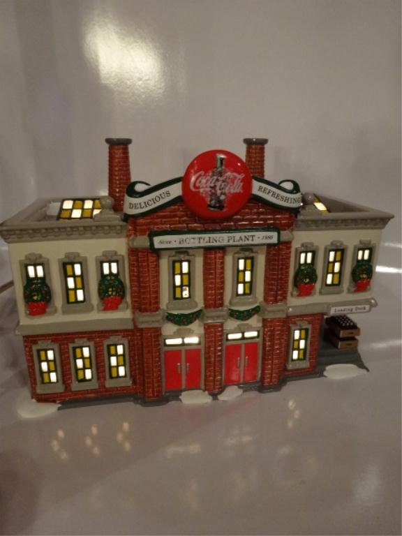 DEPT. 56 COCA COLA BOTTLING PLANT FROM THE SNOW VILLAGE: DEPT. 56 COCA COLA BOTTLING PLANT FROM THE SNOW VILLAGE CHRISTMAS DECOR SERIES, WITH ORIGINAL BOX