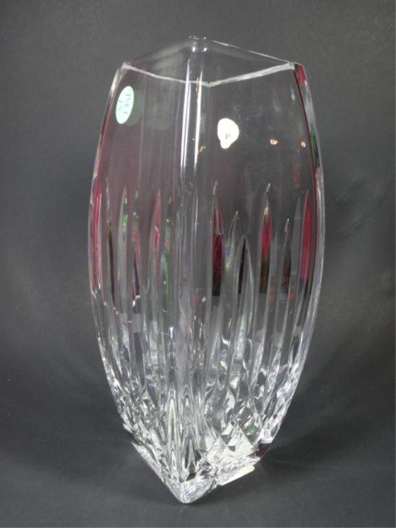 WATERFORD LEAD CRYSTAL LISMORE SQUARE VASE, WITH Dec 10, 2013