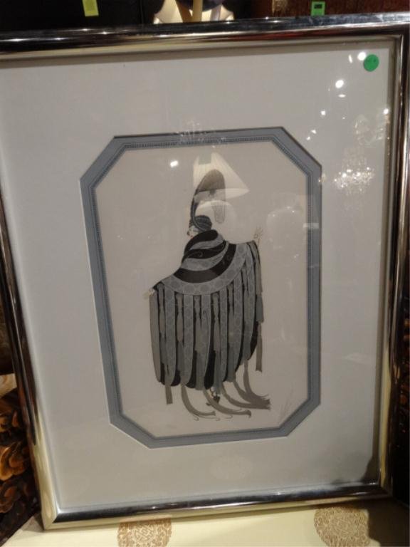 ERTE (FRENCH/RUSSIAN 1892-1990) GABY DESLYS LIMITED: ERTE (FRENCH/RUSSIAN 1892-1990) GABY DESLYS LIMITED EDITION LITHOGRAPH, PENCIL NUMBERED LOWER LEFT #186 OF 300, PENCIL SIGNED LOWER RIGHT, APPROX 28" X 22.5" FRAMED, SKU941.06