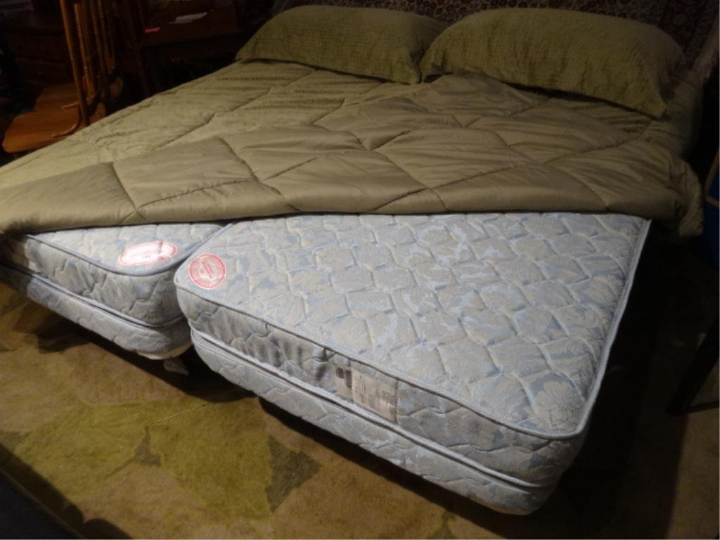 2 CRAFTMATIC ADJUSTABLE TWIN BEDS, ELECTRIC ADJUSTMENT,: 2 CRAFTMATIC ADJUSTABLE TWIN BEDS, ELECTRIC ADJUSTMENT, COMBINE TO FORM KING BED, INCLUDES 2 FIRM MATTRESSES AND BOX SPRINGS