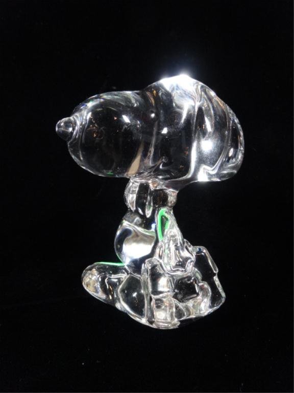 MARQUIS BY WATERFORD CRYSTAL "SNOOPY" DOG FIGURINE,: MARQUIS BY WATERFORD CRYSTAL "SNOOPY" DOG FIGURINE, APPROX 4"H, SKU149.43