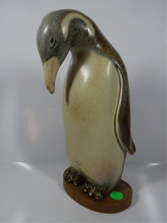 RORSTRAND SWEDEN PENGUIN FIGURINE, APPROX 10.5"H,: RORSTRAND SWEDEN PENGUIN FIGURINE, APPROX 10.5"H, SKU164.13