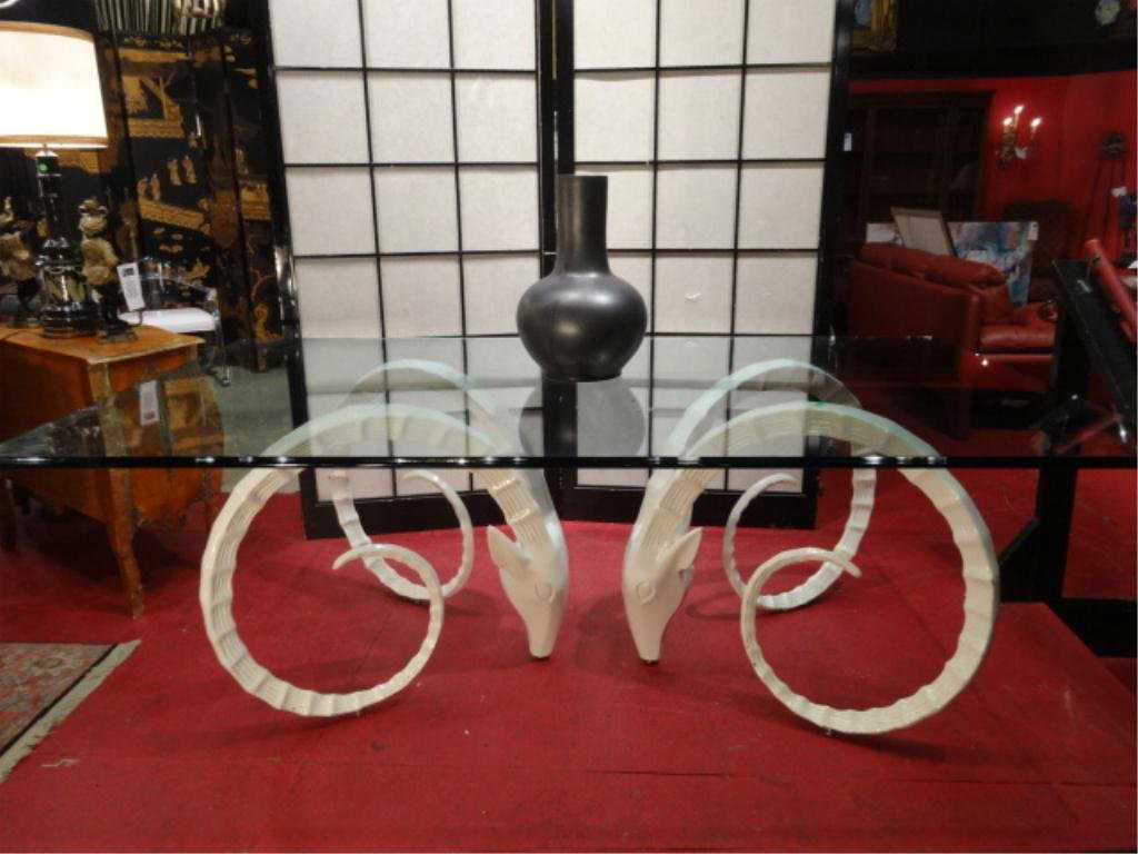 Chervet Style Rams Head Or Ibex Dining Table