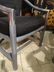 KARL SPRINGER STYLE LACQUERED LINEN TABLE, DOVE GRAY, - 6