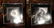 PAIR OF HOLOGRAPHIC METALLIC ART PRINTS IN CHROME