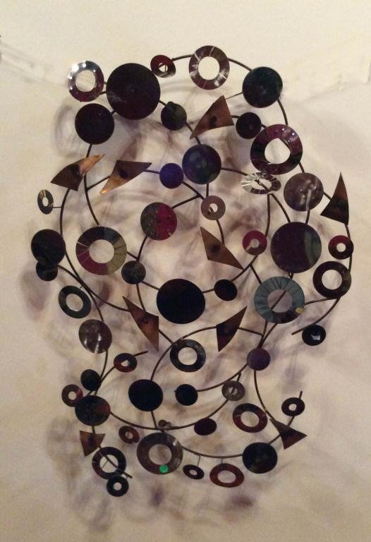CURTIS JERE WALL SCULPTURE, UNSIGNED, ABSTRACT, APPROX: CURTIS JERE WALL SCULPTURE, UNSIGNED, ABSTRACT, APPROX 38" X 27", SKU7335.04