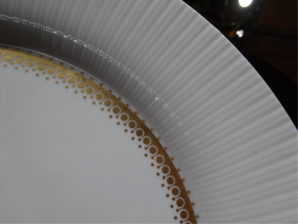 83 PC RARE ROSENTHAL LYRIC PATTERN CHINA SERVICE FOR: 83 PC RARE ROSENTHAL LYRIC PATTERN CHINA SERVICE FOR 12, BY TAPIO WIRKKALA, MID CENTURY, INCLUDES 12 DINNER PLATES, 12 SALAD, 12 BREAD, 12 BOWLS, 12 CUPS, 12 SAUCERS, 1 ROUND BOWL, 1 ROUND PLATTER, 1 