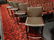 4 MODERN BROWN LEATHER BARSTOOLS, COUNTER HEIGHT, WITH