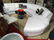 WHITE LEATHER CIRCULAR SOFA BY ELITE, 3 PIECE - 2