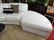 WHITE LEATHER CIRCULAR SOFA BY ELITE, 3 PIECE - 5