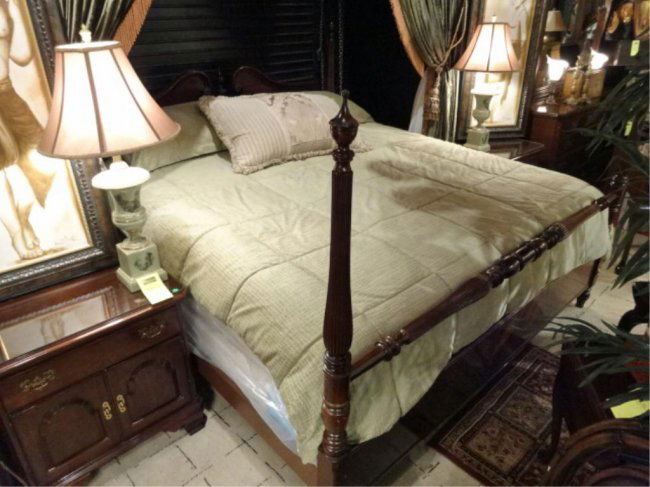 Ethan Allen King 4 Post Bedroom Set Georgian Court Lot 74 Ethan Allen Georgian Court Bedroom Furniture