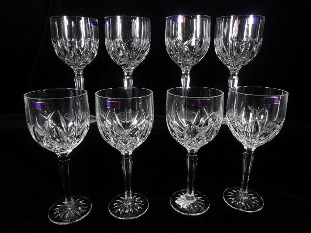 8 MARQUIS BY WATERFORD BROOKSIDE ALL PURPOSE WINE: 8 MARQUIS BY WATERFORD BROOKSIDE ALL PURPOSE WINE GLASSES, WITH 2 ORIGINAL BOXES, SKU101