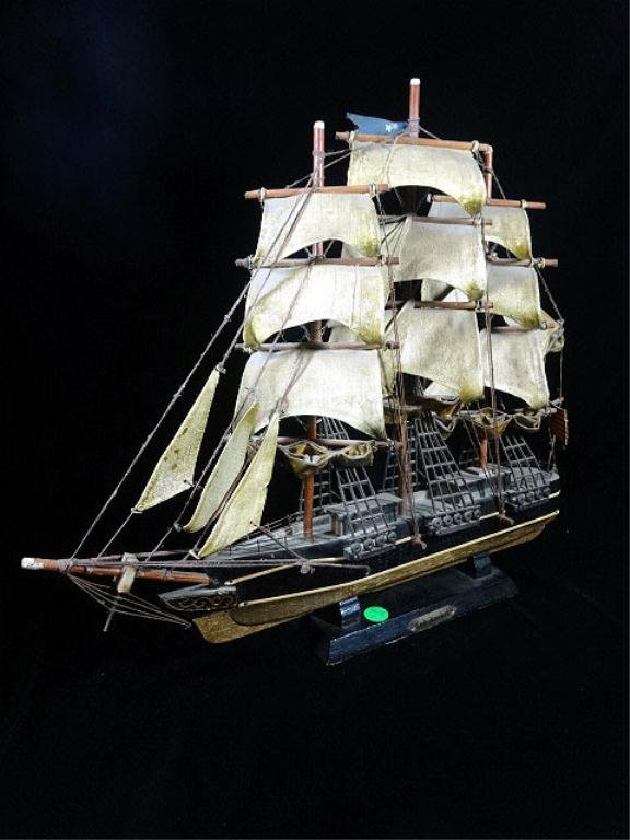 VINTAGE SHIP MODEL, THE RED JACKET, APPROX 16" X 18",: VINTAGE SHIP MODEL, THE RED JACKET, APPROX 16" X 18", SKU415.01